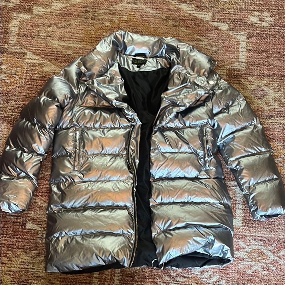 Club Exx Silver Puffer Jacket